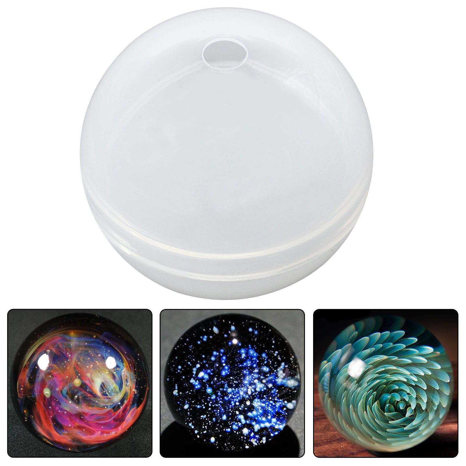 Color Pour Resin Sphere Silicone Mold