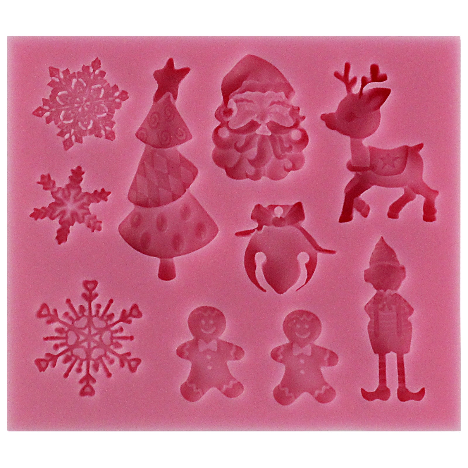 Snowflakes Silicone Mold, Snowflake Silicone Mold Assortment (12 Cavity), Christmas Embellishment Making