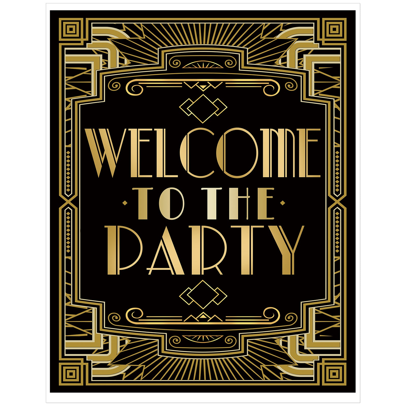 Great Gatsby Art Deco Welcome to the Party Welcome (Download