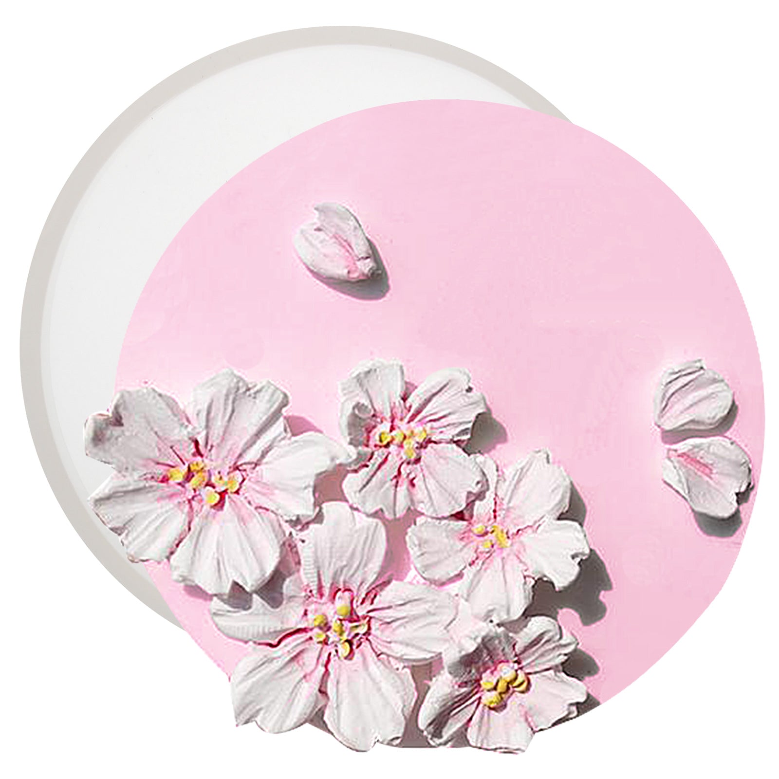 Funshowcase Silicone Resin Mold Round Coaster with Lip 3.1inch