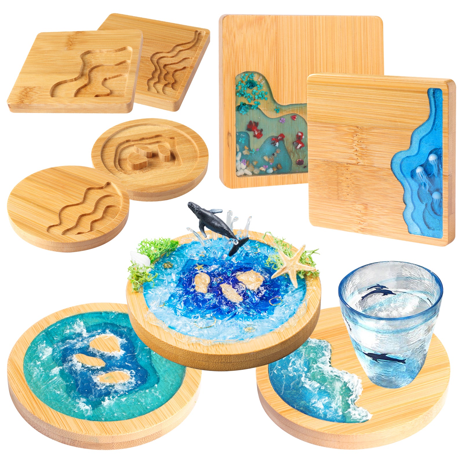 Craftinger Resin Coaster Making kit - Resin Coaster kit