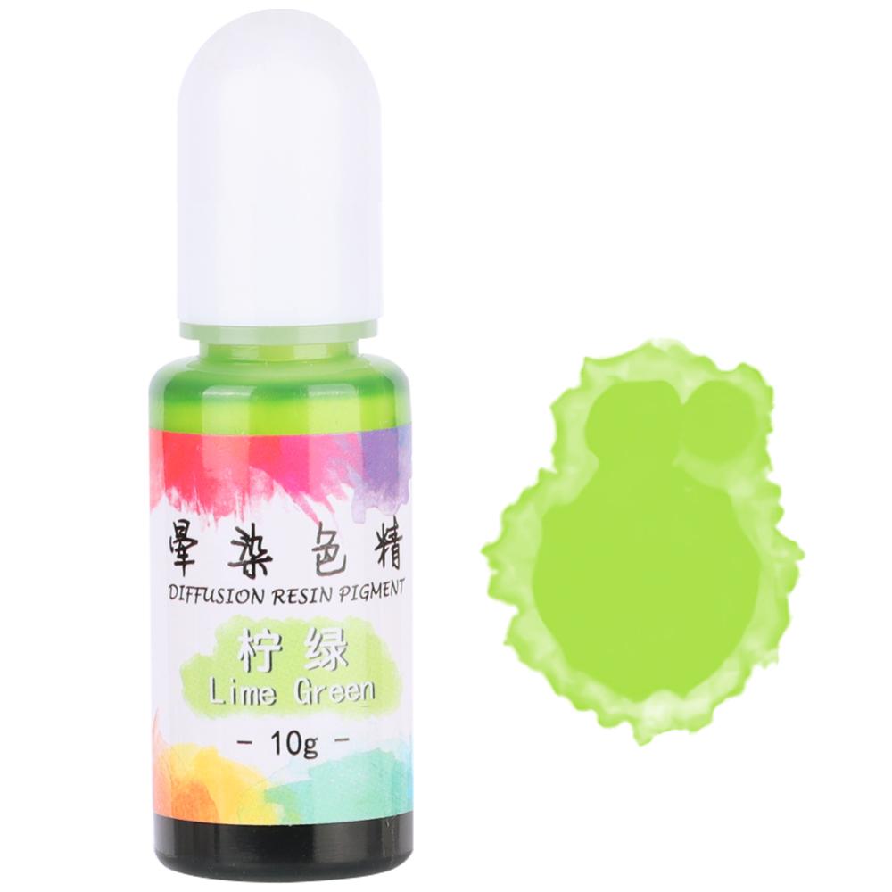 Neon Green Liquid Resin Dye by Pigmently