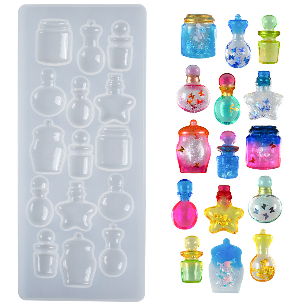 Drifting Bottles Cabochon Resin Silicone Mold 15-cavity – FUNSHOWCASE