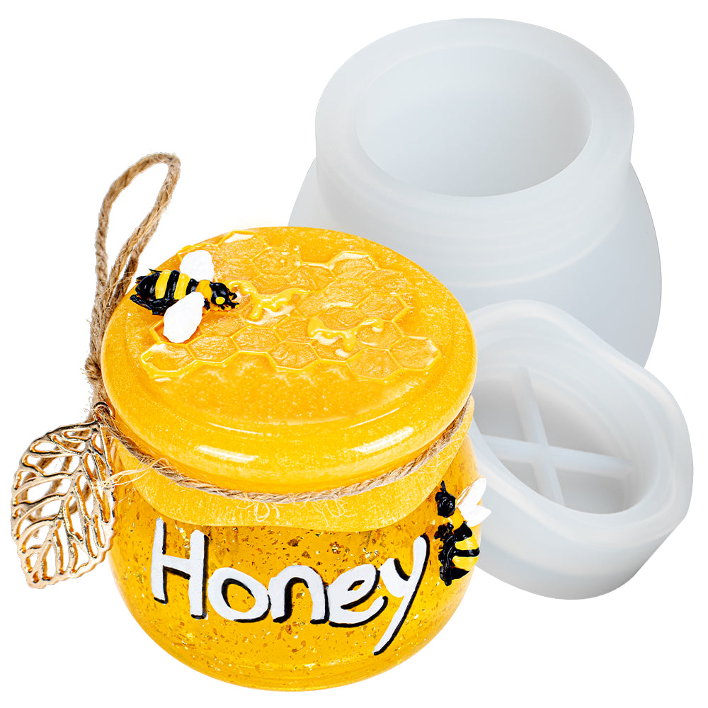 Epoxy Resin Bee Mold, Storage Jar Mirror