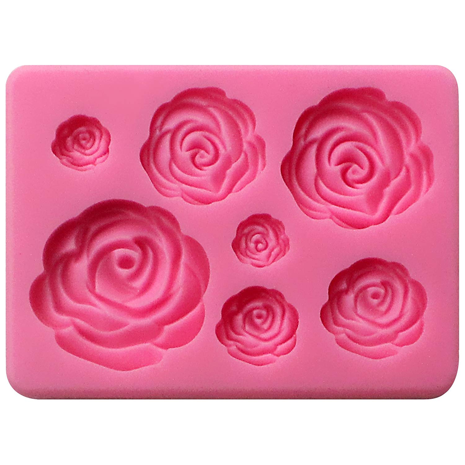 Assorted Flowers Silicone Mold each in a different shape