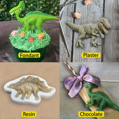 Dinosaur Fondant Silicone Molds 8-Count