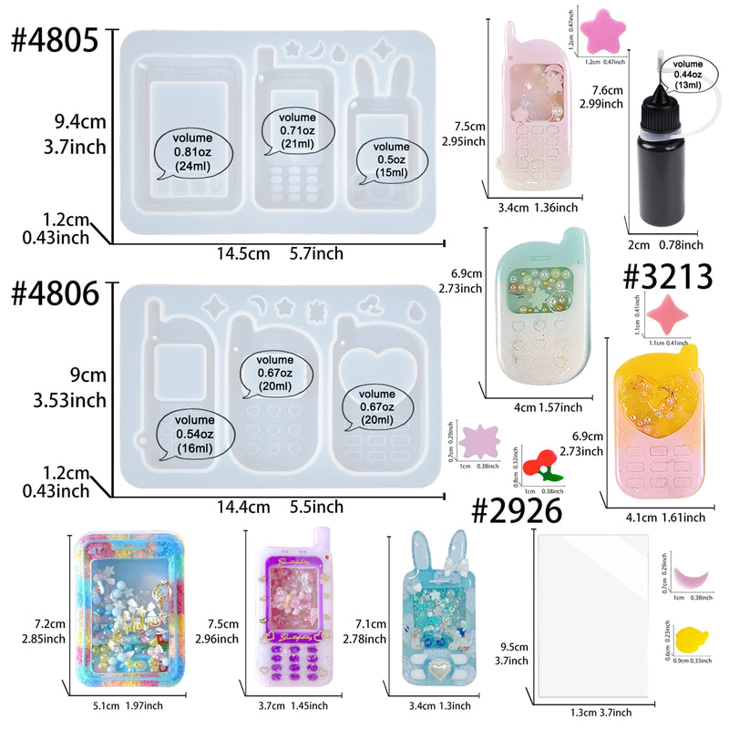 Funshowcase Mermaid Tail Bookmark Silicone Resin Mold Small 3.8inch