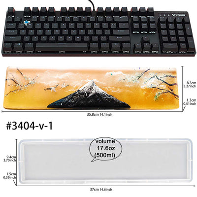 Keyboard Wrist Rest Resin Silicone Mold