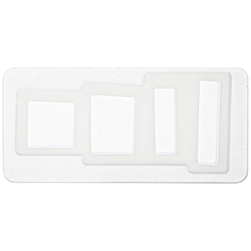 Small Square and Rectangle Cabochon Silicone Mold 4-Cavity