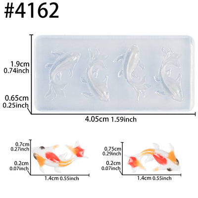 Tiny Goldfishes Silicone Mold 4-Cavity