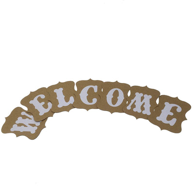 Welcome Bunting Banner 4x6-Inch