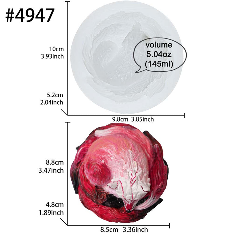 Resin Animal Silicone Molds 3D for Epoxy Plaster Crafts