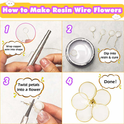 Multicolor UV Dip Resin for Wire Flower