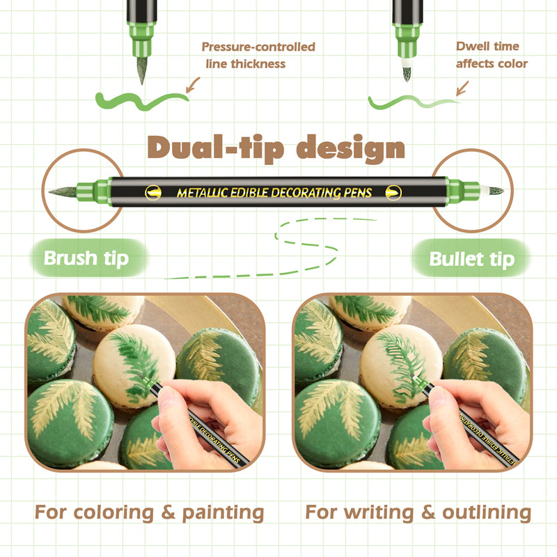 Multicolor Double-sided Edible Markers