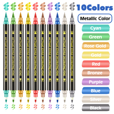 Multicolor Double-sided Edible Markers