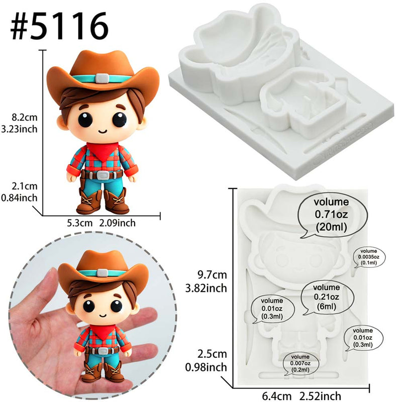 Special Character Cake Topper Molds