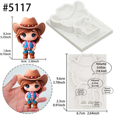 Special Character Cake Topper Molds