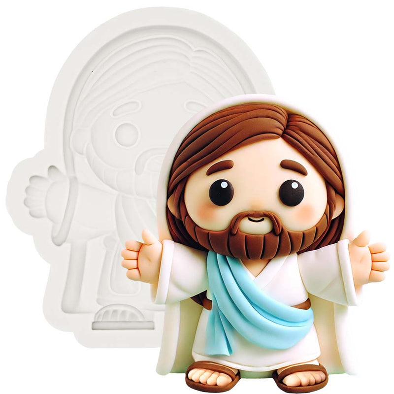 Jesus Cake Topper Mold 3-Inch