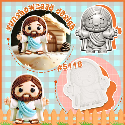 Jesus Cake Topper Mold 3-Inch