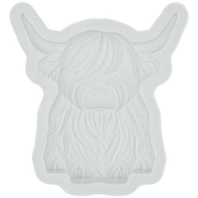 Farm Animal Highland Cow Silicone Mold 3-Inch Tall