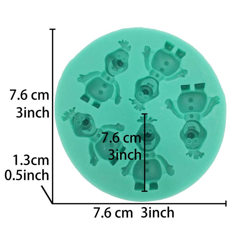 Snowman Silicone Mold Dia. 3-Inch