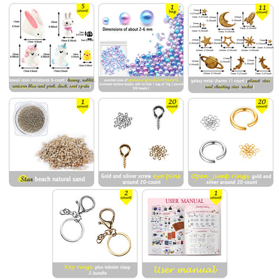 Resin Shaker Silicone Molds Pack Jewelry Supplies 133 Kits