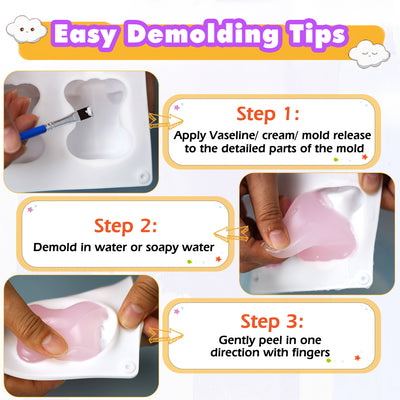 Taba Squishy Maker Kit Gel+Pig Silicone Mold+Pigment