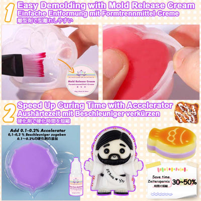 Taba Squishy Kits Flex Rubber for Squishy Making Liquid Silicone Pack Classic Tabba