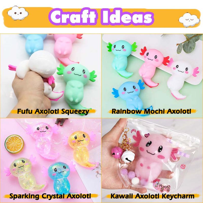 Taba Squishy Maker Big Axolotl Silicone Mold Gel Kits Pack