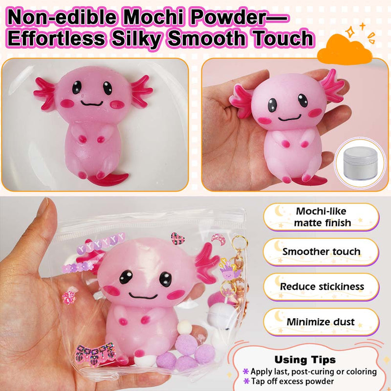 Taba Squishy Maker Big Axolotl Silicone Mold Gel Kits Pack