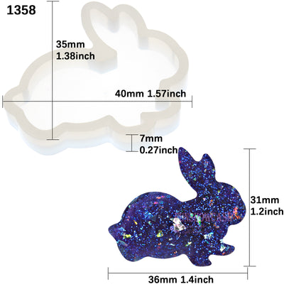 Rabbit Resin Silicone Mold Mini