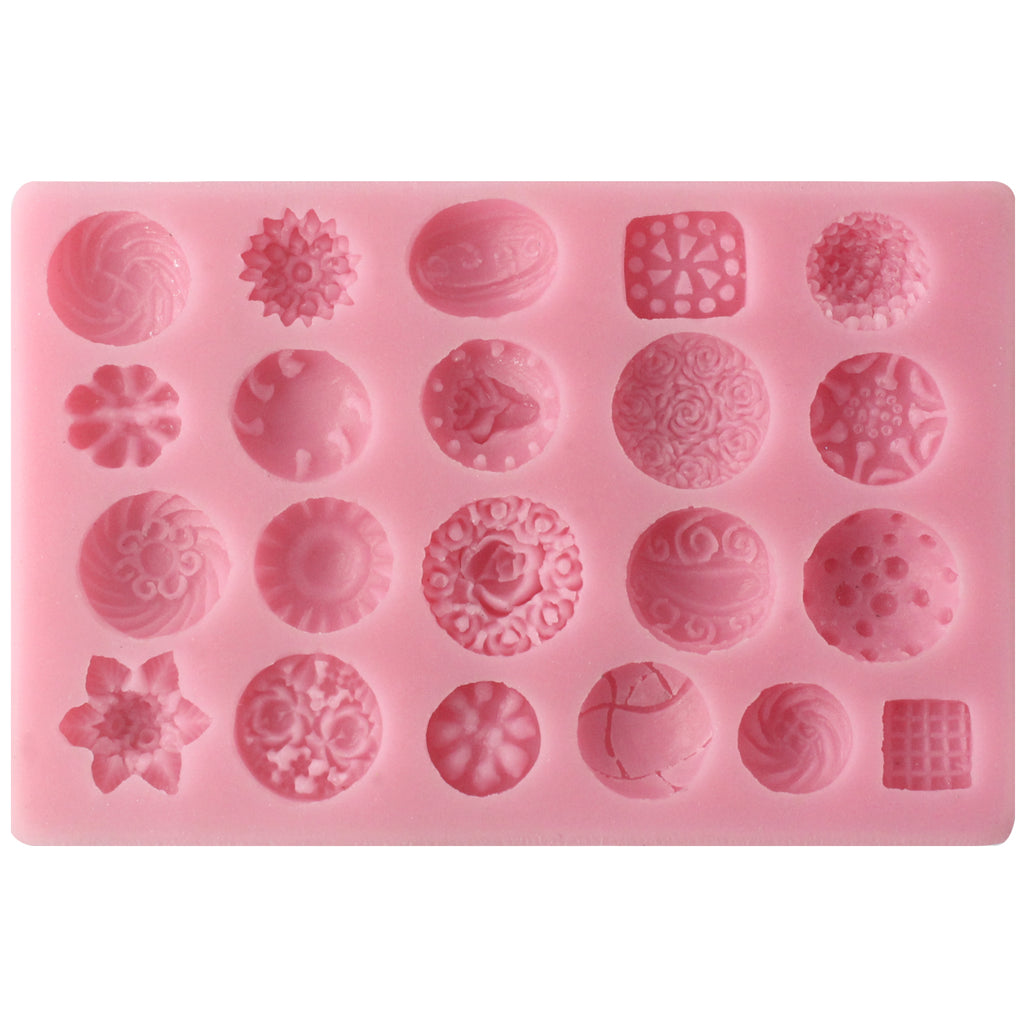 Flower Medallions Silicone Chocolate Mold