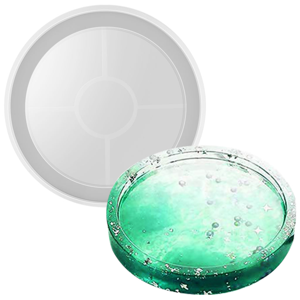 Circular Coaster Mold Crystal Epoxy Resin Mold Square Coaster