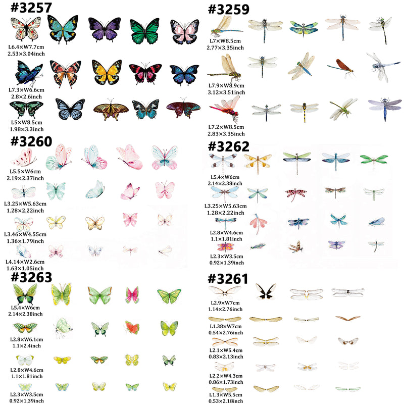 Butterfly Dragonfly Stickers Pack of 220-Film