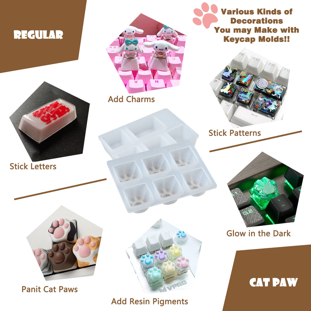 17 Computer Keyboard Silicone Resin Molds, Working Table Deco Mold, Set #261 2024