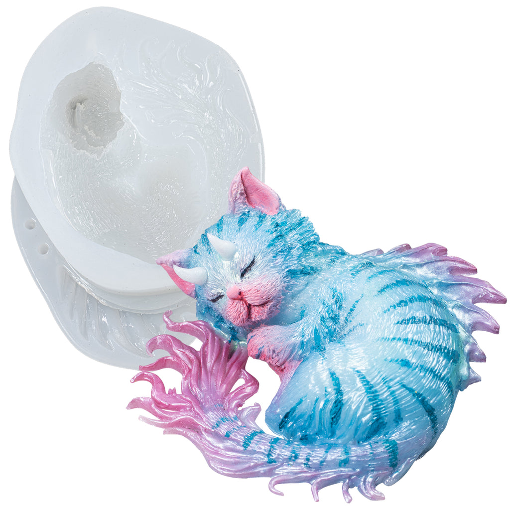 FUNSHOWCASE Cat Resin Ring Silicone Mold for Liquid Clay Crafting, Resin  Epoxy, Jewelry Making US Ring Size 5 6 7