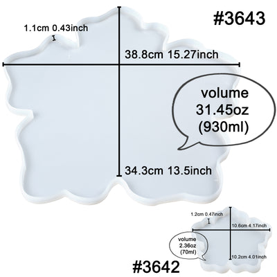 Flower Tray and Coaster Resin Silicone Molds