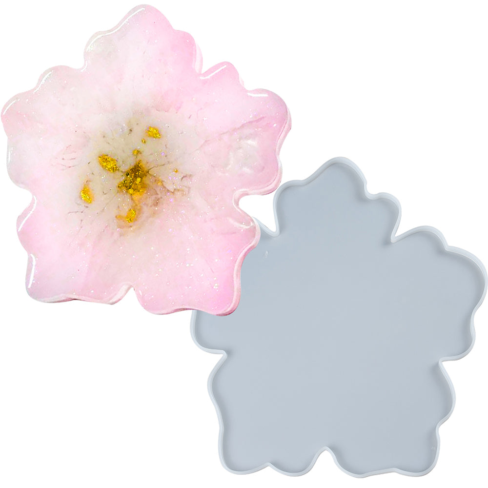 Funshowcase Sakura Flower Tray Resin Silicone Mold Large 15.3Inch