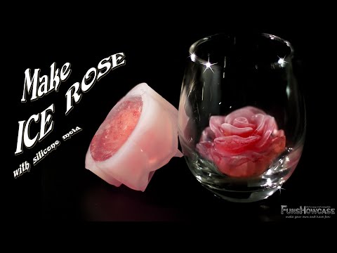 Funshowcase 2 Rose with Leaves Silicone Mold